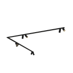 Listwa MONO CORNER VIII 2X200 czarny - złoty