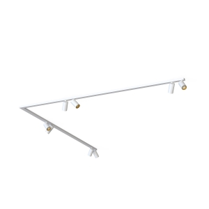 Listwa MONO CORNER VIII 2x200 biały -  złoty