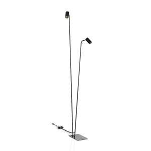 Lampa podłogowa MONO II czarny - złoty
