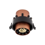 Lampa punktowa podtynkowa MONO SLIDE Satynowa miedź - czarny