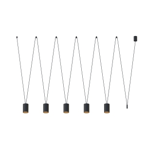 Lampa wisząca MORE TONE V czarny