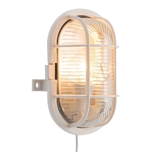 Lampa ścienna SKOT OVAL E27 HVID
