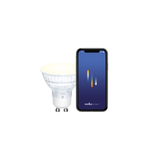 Inteligentna żarówka GU10 2200-6500 kelwinów 380 lumenów przezroczysta