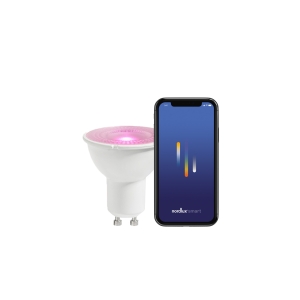 Inteligentna żarówka GU10 kolor 2200-6500+RGB kelwinów 380 lumenów biała