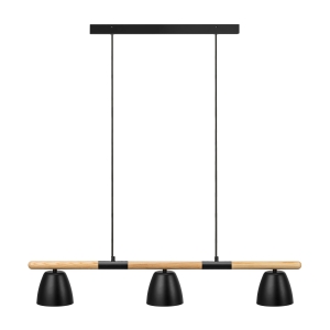 Lampa wisząca THEO 3-PENDEL GU10 SORT
