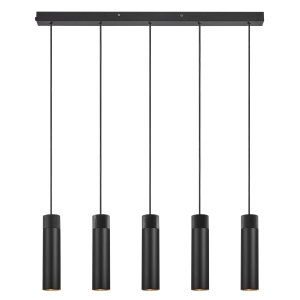 Lampa wisząca TILO 5-PENDANT GU10 BLACK