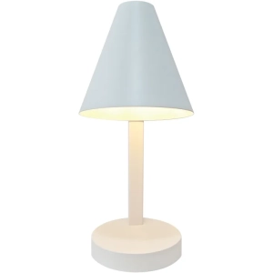 Lampa stołowa Wilmer z USB biała