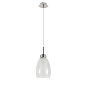 MORRO CHROME/WHITE LAMPA WISZĄCA 1XE27