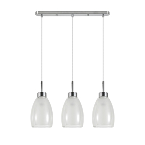 MORRO CHROM/WHITE LAMPA WISZĄCA 3XE27
