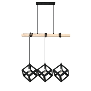 FONTE BLACK LAMPA WISZĄCA 3XE27