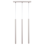 Lampa wisząca SOPEL 3 prosty szary beż 41452