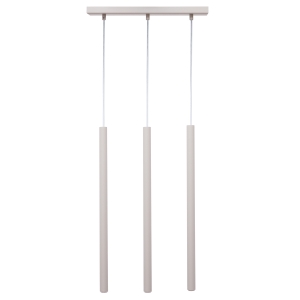 Lampa wisząca SOPEL 3 prosty szary beż 41452