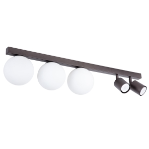 Lampa TAVIRA plafon brąz 3+2 41269