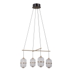 Alani - Lampa wisząca PND-34375-4-BK
