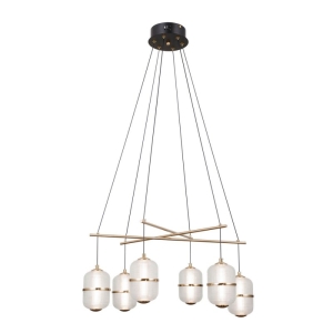 Alani - Lampa wisząca PND-34375-6-BK