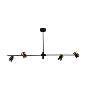 Elice - Lampa wisząca PND-58892-4-BK-BRO