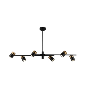Elice - Lampa wisząca PND-58892-6-BK-BRO