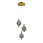 Lenti - Lampa wisząca PND-83631-3-BRO-SG