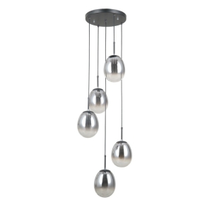 Meolo - Lampa wisząca PND-40825-5-BK