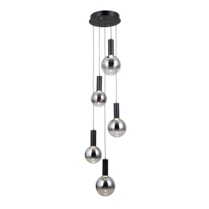 Strela - Lampa wisząca PND-34378-5S-BK
