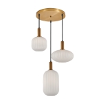 Della - Lampa wisząca PND-31982-3-GD