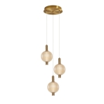 Lenti - Lampa wisząca PND-83631-3-AB-AMB
