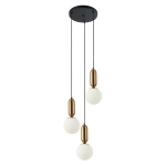 Aldeva - Lampa wisząca PND-02340-3S-BRO