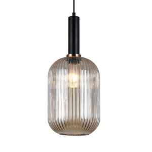 Antiola - Lampa wisząca PND-5588-1L-BK+AMB