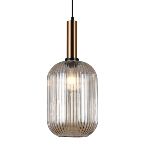 Antiola - Lampa wisząca PND-5588-1L-BRO+AMB