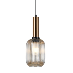 Antiola - Lampa wisząca PND-5588-1M-BRO+AMB