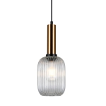 Antiola - Lampa wisząca PND-5588-1M-BRO+CL