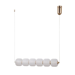 Ganti - Lampa wisząca PND-34362-6H-HBR-OPAL