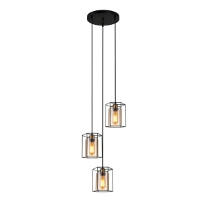 Kalula - Lampa wisząca PND-78901-3A-BK+AMB