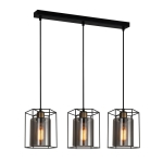 Kalula - Lampa wisząca PND-78901-3-BK+SG