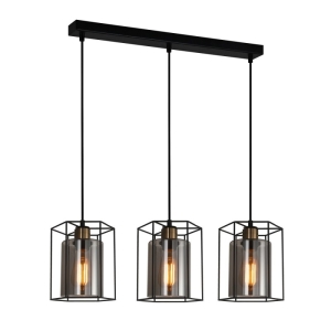 Kalula - Lampa wisząca PND-78901-3-BK+SG