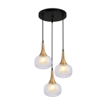Konila - Lampa wisząca PND-99709-3A-BRO-CL