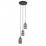 Menfi - Lampa wisząca PND-44236-3-BK-GD