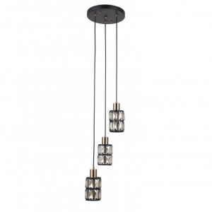 Menfi - Lampa wisząca PND-44236-3-BK-GD