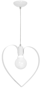 Lampa wisząca AMORE WHITE 1xE27