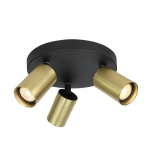 Nesto – Lampa sufitowa SPOT SPL-23436-3R-BK-BRSS