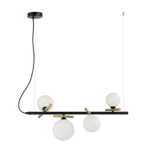 Reverso - Lampa wisząca PND-5622-4-BK-W