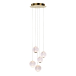 Rosario - Lampa wisząca PND-12220121-5A-GD