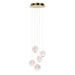 Rosario - Lampa wisząca PND-12220121-5A-GD