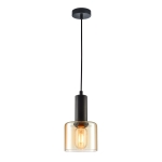 Santia - Lampa wisząca PND-65342-1-BK+AMB