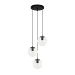Sarpo - Lampa wisząca PND-58867-3S-BK