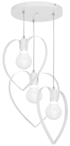 Lampa wisząca AMORE WHITE 3xE27
