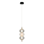 Testa - Lampa wisząca PND-84938-3-BK