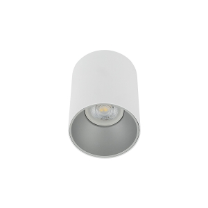 Spot sufitowy designerski EYE TONE GU10 biały srebrny 8928