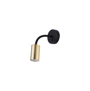 Kinkiet ruchomy giętki EYE FLEX BRASS mosiądz/czarny 9067