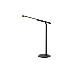 Lampa biurkowa do pracy i domu SMART LED + USB ładowarka | czarna 8358